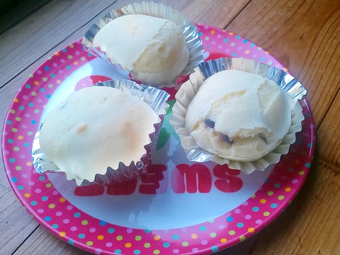 ホットケーキミックスとあんこで簡単カップケーキ